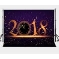 thumbnail image 1 of BSDHOME Polyester 7x5ft 2018 New Year Celebration Backdrop Glittering Stars Blue Setting Photography Background, 1 of 5