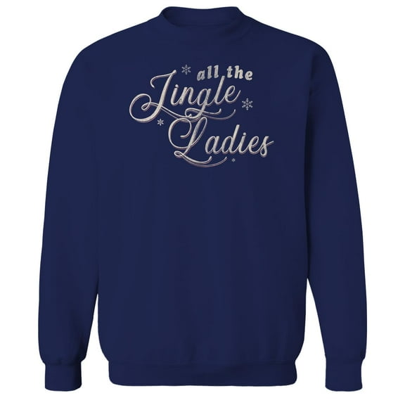 Haywood & Main All The Jingle Graphic Navy Men's Cotton Pullover Sweatshirt