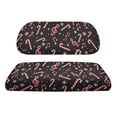 thumbnail image 2 of Pzuqiu Christmas Candy Cane 2-Piece Golf Cart Seat Covers - Breathable Washable Protective Set for Most 2-Seater Golf Carts, 2 of 10