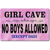 Kawaii Girl Cave Metal Sign Cute Girls Room Decorations For Bedroom And Bathroom Pink Gamer Room Door Decor Teenager Girly Things Cool Stuff For Your Room Accessories Wall Posters