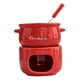 thumbnail image 4 of Taza de fondue de chocolate, taza de cerámica para derretir chocolate para bodas, accesorio para cocina Rojo, 4 of 9