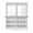 Black, variant on Half Window Curtain 36 Inches Long, Boho Geometric Window Treatment Curtain Drapes, Black White Modern Abstract Art Aesthetics Small Tier Curtains for Bathroom Over Sink, 27.5"x36", 2 Panels