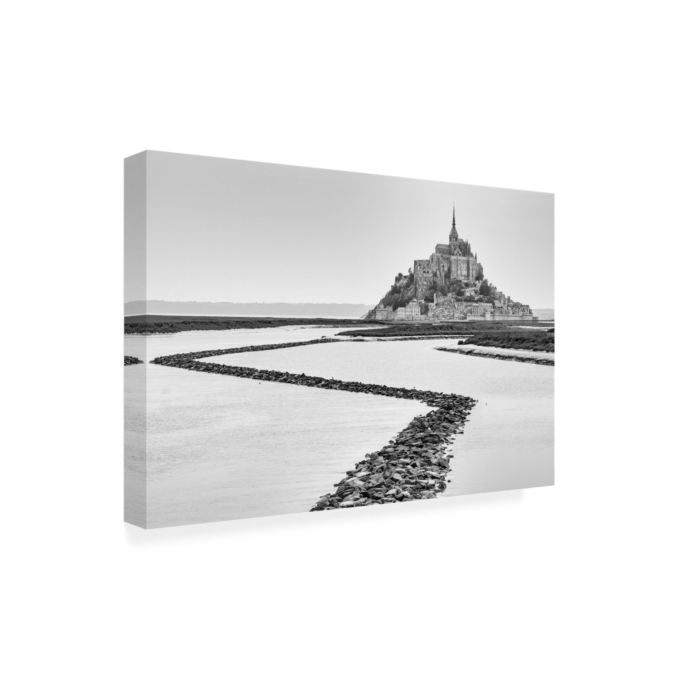 Trademark Fine Art Michelle Degryse Mont Saint Michel 3 Canvas Wall Art