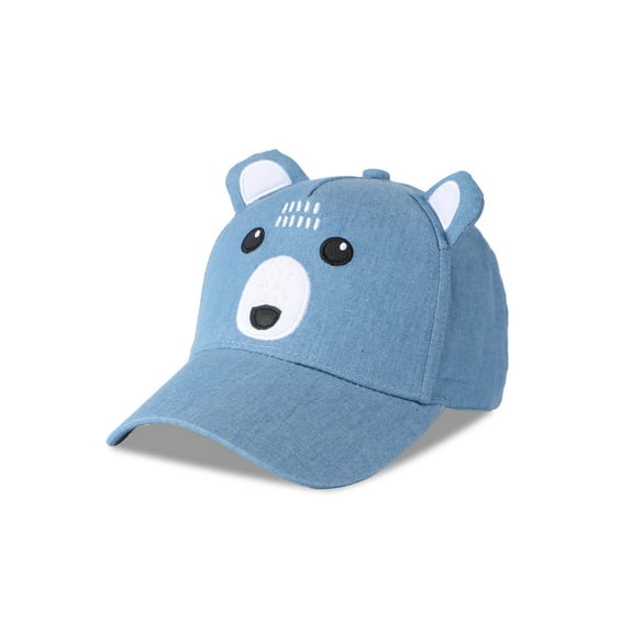 FLAPJACKKIDS Kids' 3D Cap - Bear Chambray - OS (4-6y )