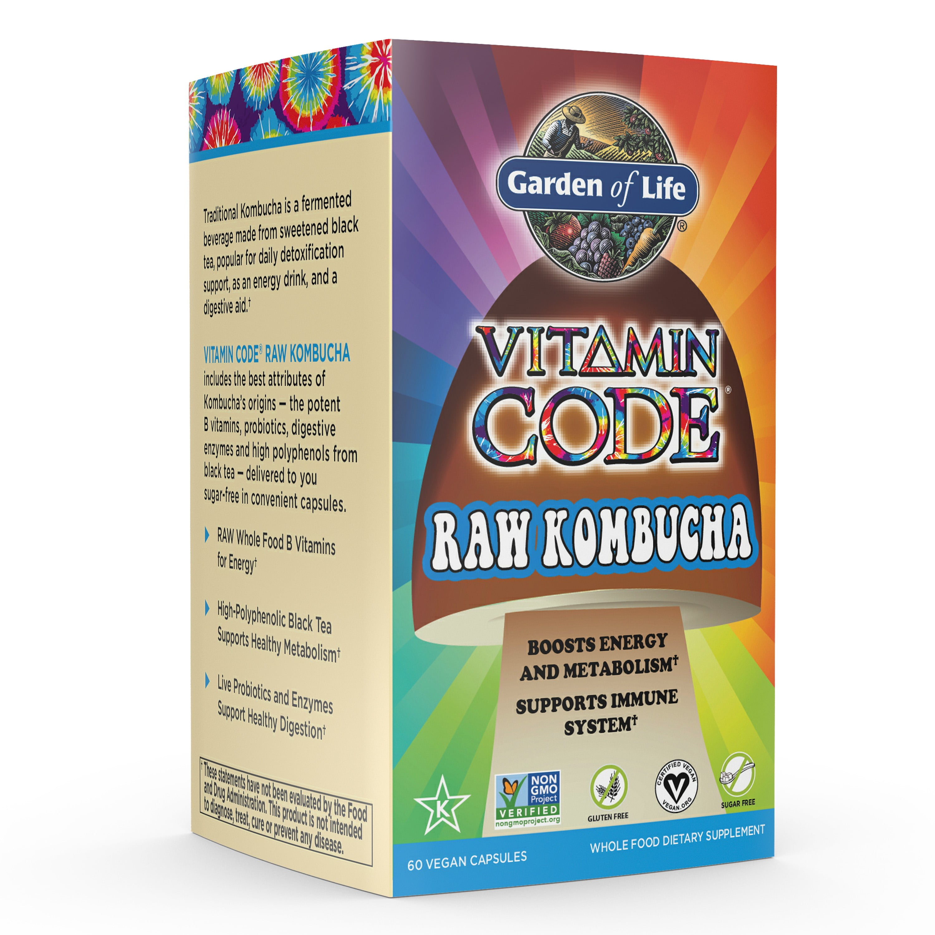 Garden of Life Vitamin Code RAW Kombucha 60 Capsules