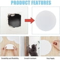 thumbnail image 4 of 8Pcs Plastic Flat Blank Wall Hole Cover Sheets with 60PCS Plastic Stickers 5.98inch PVC Material Dustproof Cover Plate Flat Round Frosted Blank Plate, 4 of 4
