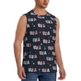 thumbnail image 2 of Kdxio USA for Men's Muscle T-shirt,Sleeveless for Workout Running Athletic Gym Lounge Casual, 2 of 5