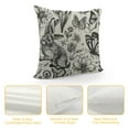 thumbnail image 4 of Shiartex Spring Black Easter Pillow Covers Rabbit Bunny Floral Leaf Butterfly Botanical Plants Print Decorative Throw Pillows Seasonal Pillow Cases Couch Bed Sofa Decor, 4 of 5