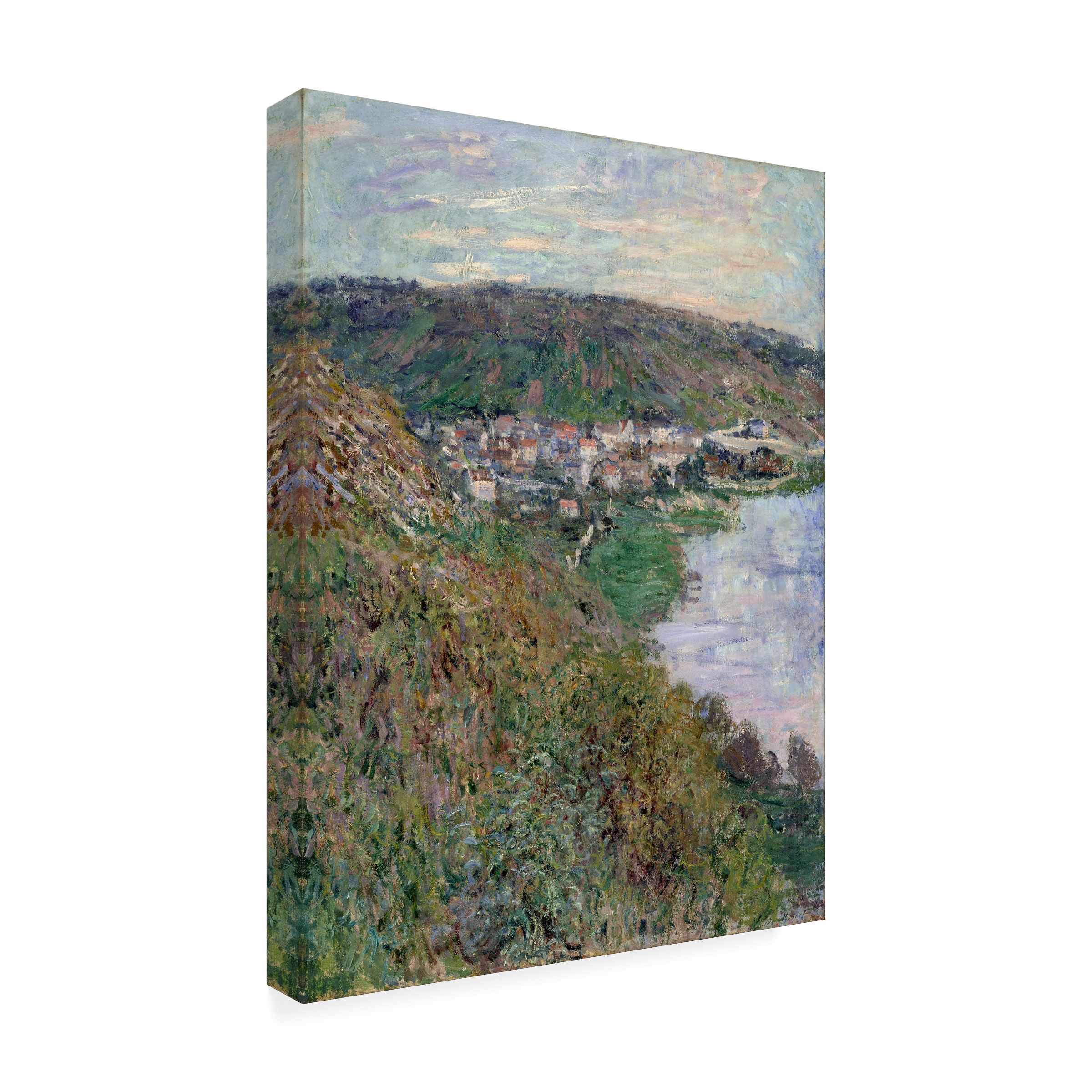 Monet 'View Of Vetheuil' Canvas Art