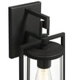 thumbnail image 3 of John Timberland Rennes 15 3/4" High Modern Outdoor Wall Light Fixture Mount Porch House Weatherproof Black Metal Clear Glass Shade, 3 of 9