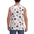 thumbnail image 4 of Fotbe Cute Dinosaur Men's Camiseta sin Mangas Estampada para Hombres, Playera Casual para Gimnasio, Entrenamiento, Playa-Medium, 4 of 7