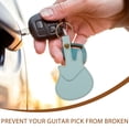 thumbnail image 3 of PU Leather Guitar Picks Case Guitar Picks Holder Portable Guitar Pick Case with Key Chain, 3 of 5
