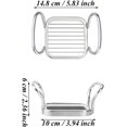 thumbnail image 3 of Cortador de manzanas de acero inoxidable, cortador de frutas de acero inoxidable, cortador de frutas de acero inoxidable 5 en 1 con mango para hacer bricolaje, frutas, verduras, papas (plata) TUNC Sencillez, 3 of 5