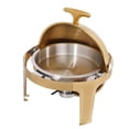 thumbnail image 5 of 9L Round Chafing Dish Buffet Warmer 201 Stainless Steel with Fuel Holder, 5 of 14