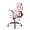 Pink, variant on Ergonomic Computer Gaming Desk Chair, PU Leather with Adjustable Lumbar Support and Headrest, Flip-Up Armrests Swivel Wheels & Reclining Chair for Adults and Teens (White)