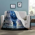 thumbnail image 4 of LHSHID Custom Love Blanket Throw to My Daughter from mom and Dad I Will Always Be There to Love & support You Hug Blanket Bed Throws, 4 of 6