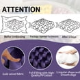 thumbnail image 3 of Set of Golden Velvet Hand-Knotted Square Decorative Pillows, Suitable for Living Room Bay Window Bedroom Office Sofa Chair and Bed, 3 of 17