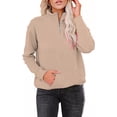 thumbnail image 1 of Women's Zipper Long Sleeve Lightweight Sweatshirts Solid Color Hedging Tops, 1 of 7