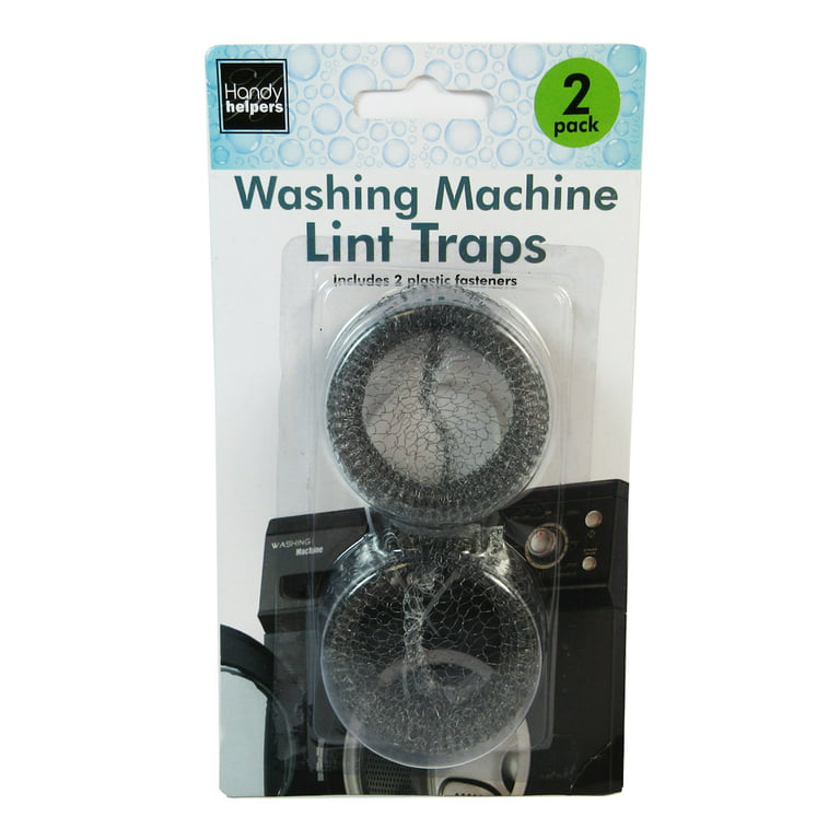 4 Lint Filter Traps Washing Machine Laundry Prevent Clogs Trap Aluminum Mesh, Silver HT567