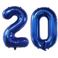 thumbnail image 1 of 40 Pulgadas 20 Números De Globos Azul Marino Número 20 Globos Autosellantes Para Decoraciones Y Suministros De Fiesta De Cumpleaños Decoración De Fiesta De Aniversario (Azul Marino 20), 1 of 7