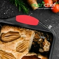 thumbnail image 6 of NutriChef 6 pcs Red Silicone Handles, Anti Slip Flexible for Nonstick Carbon Steel Bakeware Pans, 6 of 7