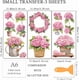 thumbnail image 2 of Juego de 3 calcomanías de hortensias rosas para manualidades, 15 x 30 cm (6 x 12 pulgadas), ideales para decorar muebles. Incluye 1 espátula., 2 of 9