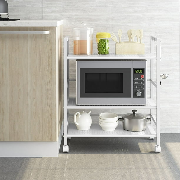 LANGRIA 3Tier Kitchen Microwave Oven Rack Shelving Unit Microwave