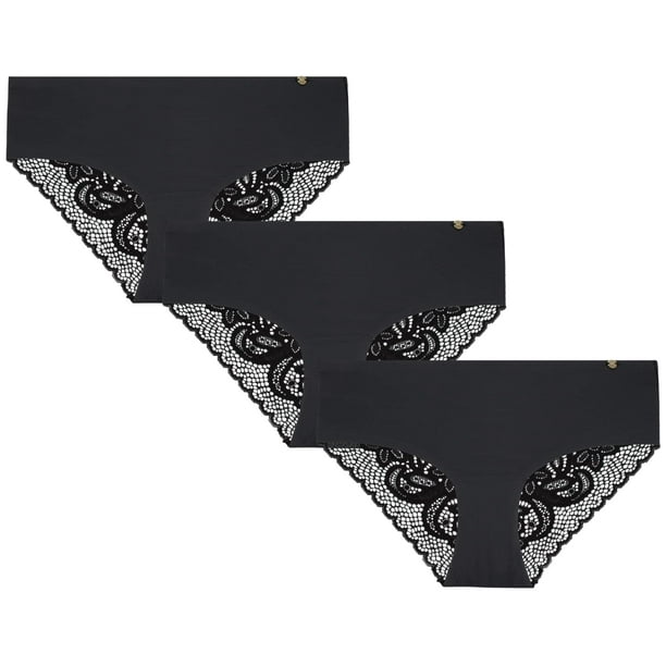 Pack de 3 Pantaletas Estilo Hipster Negras para Mujer de Lucky Brand