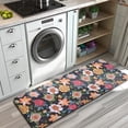 thumbnail image 3 of Pioneer Flower Floral Print Pattern Kitchen Rug Mat,Kitchen Runner Rugs Non Skid Washable,Decorative Kitchen Floor Mats for Kitchen,Sink,Laundry,17"x47.2", 3 of 7