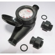Assured Automation Economy Plastic Water Meter 3/4" in Cubic Ft