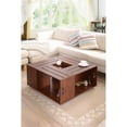 thumbnail image 3 of Bowery Hill Table Basse Carrée en Noyer Vintage, 3 of 4