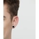 thumbnail image 3 of Pendientes de plata negra para hombre y mujer, sencillos pendientes de pareja de plata 925 con corte de piedra cruda brillante, diseño versátil, construcción duradera, 3 of 5