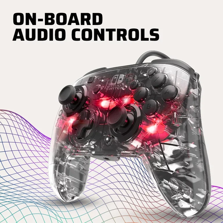 PDP Afterglow Prismatic LED Deluxe + Audio Wired Controller: Multicolor - Nintendo Switch PDP Afterglow Prismatic LED Deluxe + Audio Wired Controller: Multicolor - Nintendo Switch