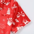 thumbnail image 6 of FYDUU Girls Pajamas 2 Piece Set Kids Boys Girls Pajama Sets Christmas Pajamas Cute Prints Short Sleeve Shirt Tops Shorts Sleepwear Holiday Pjs Sets 9-10 Years, 6 of 8