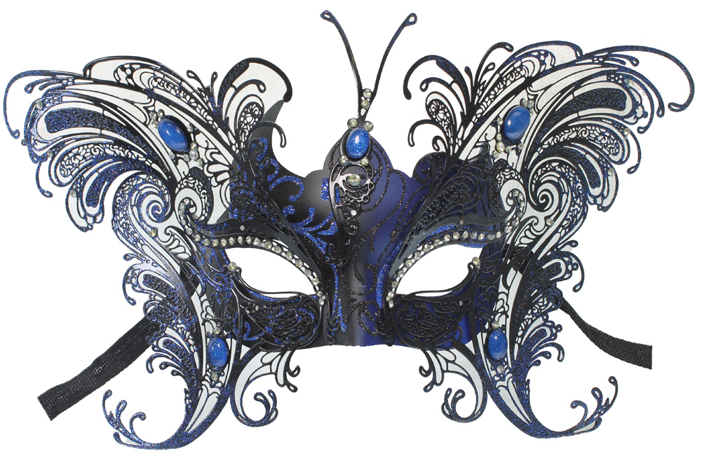 MASQUERADE COSTUME MASK Laser Cut Metal BUTTERFLY