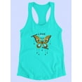thumbnail image 3 of Love More Butterfly Racerback Tank Women -Image by Shutterstock, Female XX-Large, 3 of 4