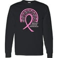 thumbnail image 3 of Inktastic Breast Cancer Awareness Rainbow Ribbon with Hearts Long Sleeve T-Shirt, 3 of 5
