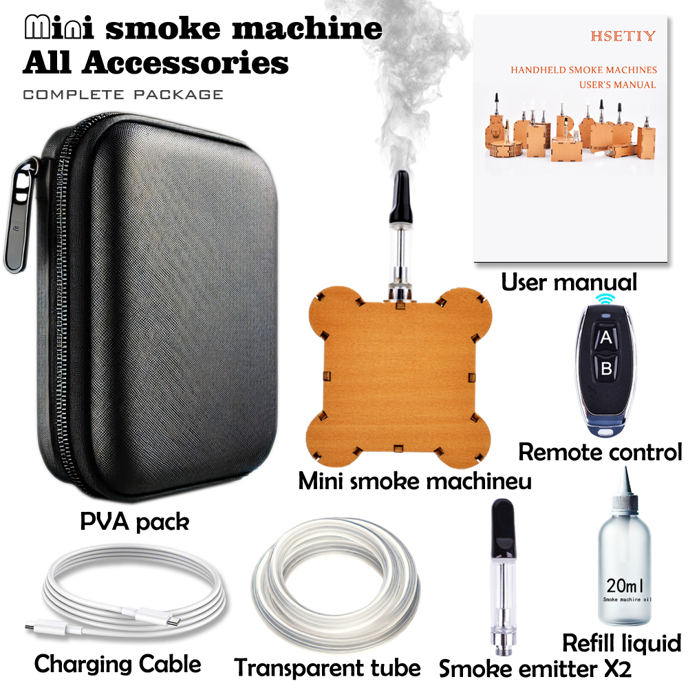 Mini Fog Machine  for Halloween，Wireless Remote Control Fog Machine Suitable for Photography， Party，Cosplay，