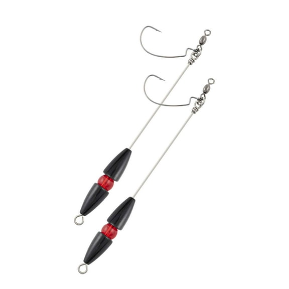 Matzuo MTZ-TR2PK-11/0 Honshu Rig 1oz 1/0 Black Nickel 2pk