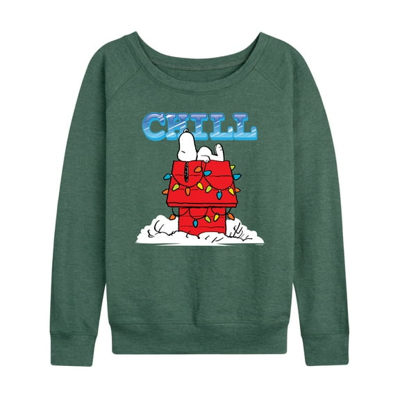 Peanuts - Snoopy Chill - Women's French Terry Long Sleeve Pullover