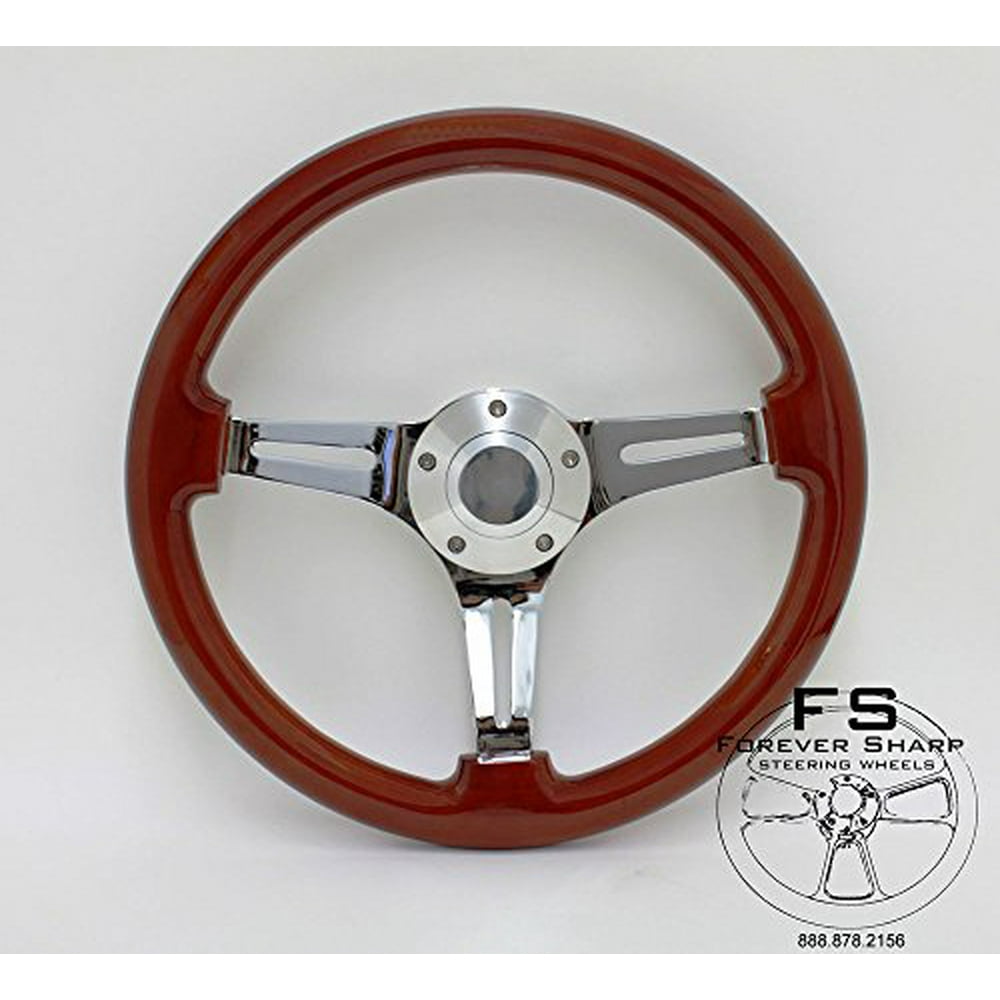 Up To 2000 Ezgo Golf Cart Plain Wood Steering Wheel