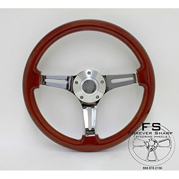 Up To 2000 Ezgo Golf Cart Plain Wood Steering Wheel