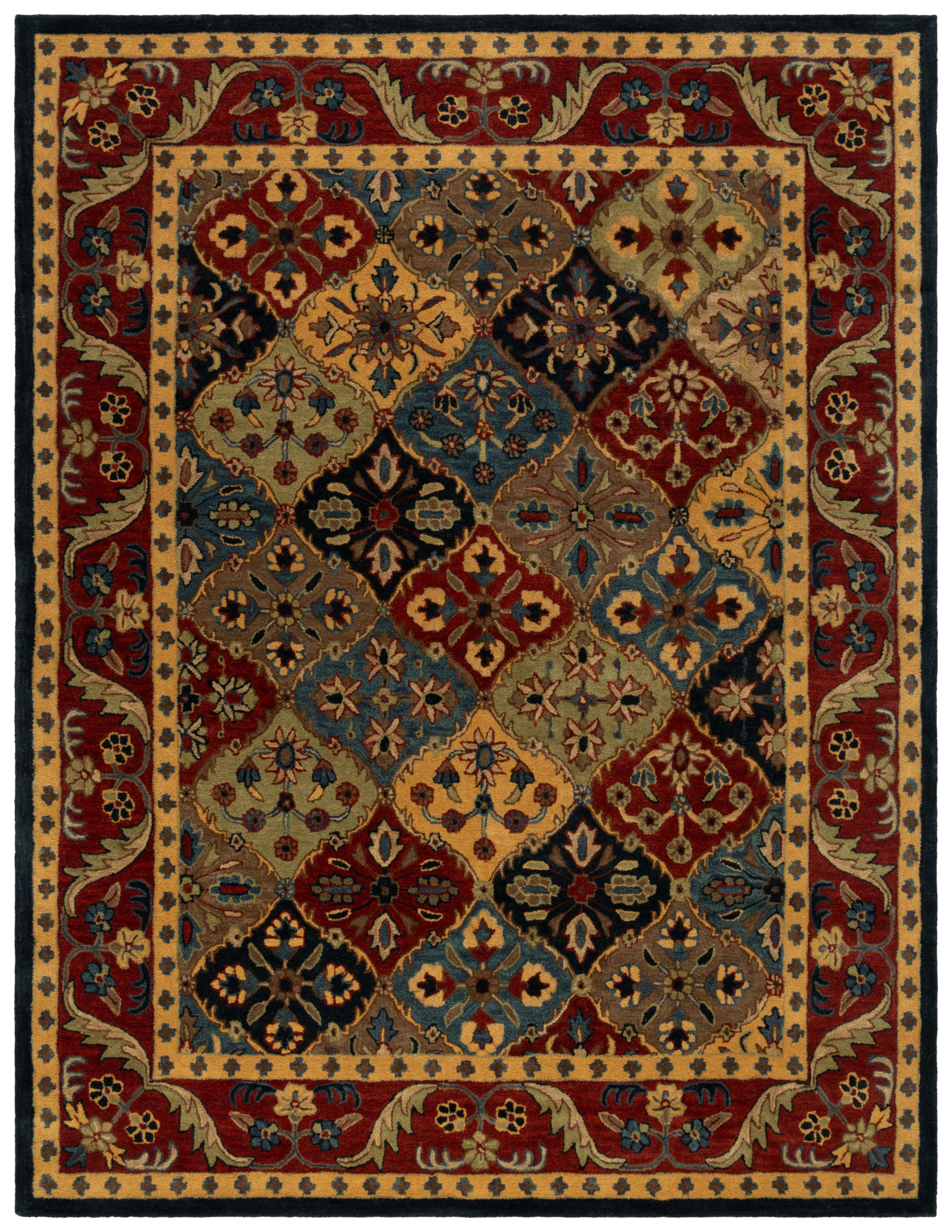 SAFAVIEH Classic Sunny Southwestern Area Rug, Blue/Red, 8' x 10'