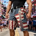 thumbnail image 2 of CONZONE 4Th Of July Mens Baggy Shorts Patriotic Independence Day Shorts For Men Casual Usa Flag Graphic Y2K 250 Years Freedom Shorts With Pockets, 2 of 6