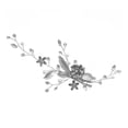 thumbnail image 2 of Leaf Rhinestone Hair Clip,Leaves Rhinestone Clip Lightweight Leaf Rhinestone Hairpin Leaves Rhinestone Clip Finest Materials, 2 of 8