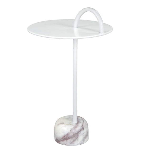 Mesa Lateral Kessa Muebles Will Blanco
