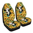 thumbnail image 7 of ZIATUBLE Sunflower Cow Butterfly Front Seat Cover for Car 2 Pcs Anti Slip Vehicle Bucket Seat Covers Easy to Install Women Front Seat Cover Set Auto Interior Accessories Fit for Car Truck SUV, 7 of 7