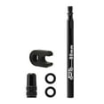 thumbnail image 1 of Extensor de valor Presta para bicicleta, extensión de valores F/V para neumático interior con núcleo y adaptador 1pc negro 80mm, 1 of 9