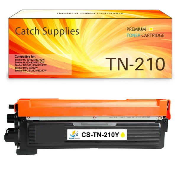 overbelastning sammentrækning Indlejre Catch Supplies 1-Pack Compatible Toner for Brother TN 210 TN210Y works with  HL-3040CN HL-3045CN HL-3070CW MFC-9010CN MFC-9120CW MFC-9125CN MFC-9320CW  MFC-9325C Printer Ink (Yellow) - Walmart.com