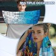 thumbnail image 6 of FOR U DESIGNS Glass Turtle Fish Coral Print Car Seat Towel Cover with Sweat Absorption, Soft and Washable Auto Seat Cover, Portable Athletic Running Towel for Hot Yoga, Gym, Workouts, 2 Pack, 6 of 7